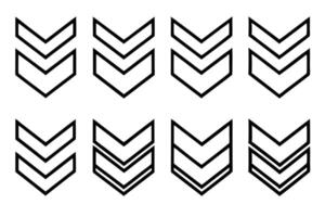 Chevron line art ideal for posters and graphic art prints vector