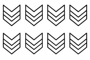 Chevron line art creative illustration with a sharp geometric feel vector