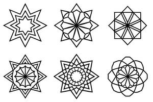 Geometric Line Art Illustration Showcasing Innovative Design Elements vector