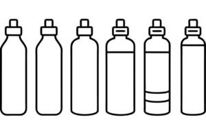 Water bottle line art concept for elegant and simple visuals vector