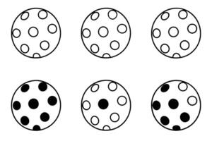 Polka dots line art patterns for stylish artistic creations vector