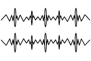 Sound waves line art creating harmonious abstract visual patterns vector