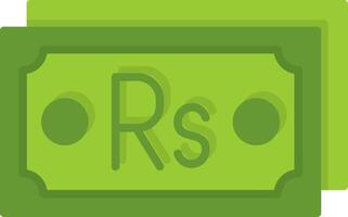 Pakistani rupee Note Flat Style Icon Design vector