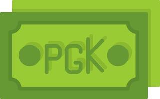 Papua New Guinean Kina Note Flat Style Icon Design vector