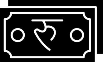 Nepalese Rupee Note Flat Style Icon Design vector