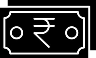 Indian Rupee Note Flat Style Icon Design vector