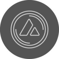 Avalanche Outline Style Icon vector