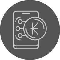 Lao Kip Outline Style Icon vector