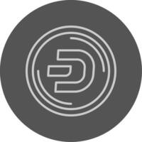 Dash Outline Style Icon vector