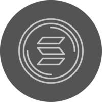 Solana Outline Style Icon vector