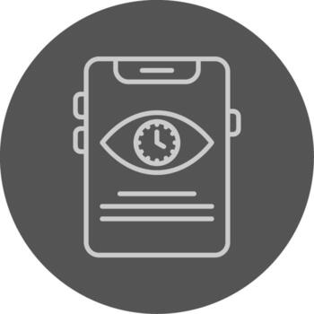 Screen timeout Icon Design vector