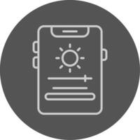 Adaptive brightness Icon Design vector
