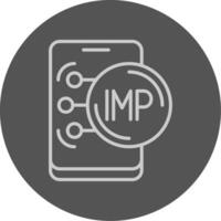 Isle of Man Pound Outline Style Icon vector