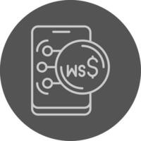 Samoan Tala Outline Style Icon vector
