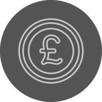 British Pound Sterling Sign Outline Style Icon vector