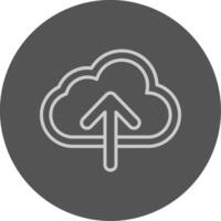 Cloud upload Icon Design vector