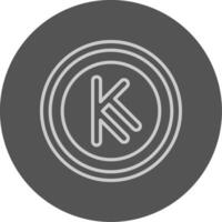 Kenyan Shilling Sign Outline Style Icon vector