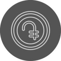 Armenian Dram Sign Outline Style Icon vector