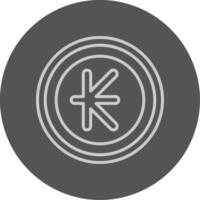 Lao Kip Sign Outline Style Icon vector