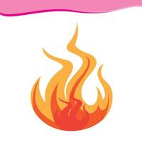 A dynamic image depicting a roaring fire, with vivid orange, yellow, and red flames. The fire generates intense heat, casting a warm glow. vector