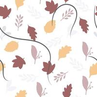 A straightforward leaf motif in a seamless layout, great for backgrounds. vector