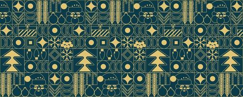 Christmas abstract. Christmas geometric background. Christmas pattern line elements. Merry Christmas and Happy New Year abstract line design. Mosaic and Scandinavian style. vector