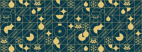Christmas abstract. Christmas geometric background. Christmas pattern, with simple line elements. Merry Christmas and Happy New Year abstract line design. Mosaic and Scandinavian style. vector