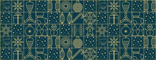 Christmas geometric background. Christmas pattern, with simple line elements. Merry Christmas and Happy New Year abstract line design. Christmas abstract. Mosaic and Scandinavian style. vector