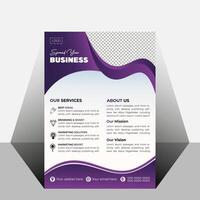Professional business flyer leaflet design vector