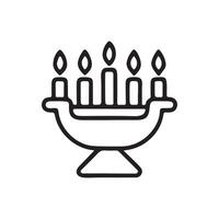 Kwanzaa icon outline. vector