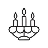Kwanzaa icon lineart. vector