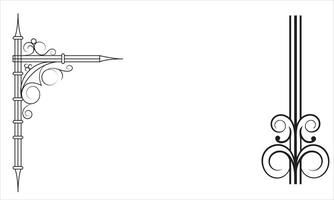 Unique Decorative line divider Or Page design vector