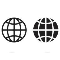 Internet symbol for web site. Logo web template icon vector