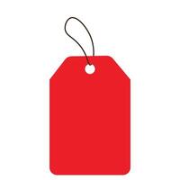 A red-colored sell tag for your requirements vector
