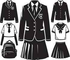 Prestigious Institution Uniform. School Uniform . vector