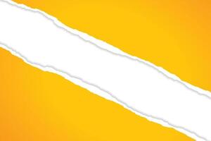 yellow sheet of torn paper vector