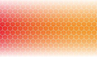 orange background with hexagonal vector