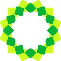 Green mandala Ornament vector