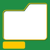 green orange product frame Border Design for social media posts vector