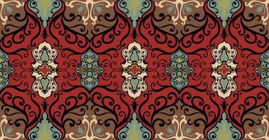 abstract pattern Red floor roll line for carpet and fabric vector