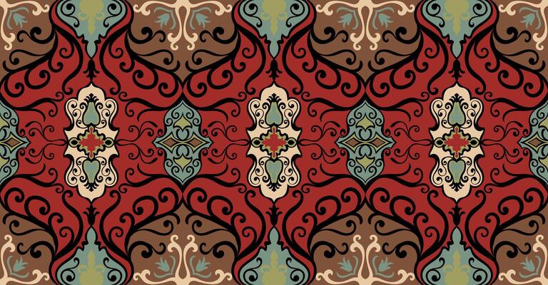 abstract pattern Red floor roll line for carpet and fabric