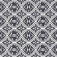 A black and white pattern with a geometric design vector