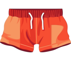 An orange shorts with white drawstrings png