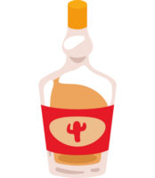 A bottle of whiskey with a cactus on it png