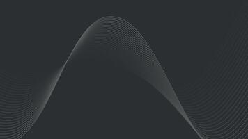 A black wavy line background background with a wave pattern vector