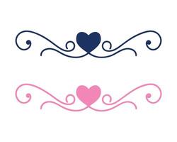 Elegant Valentines Day Heart Illustration for Prints vector