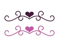 Decorative Valentines Day Heart Illustration Design vector