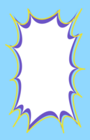 Wavy scallop border. Rectangle fun wavy frame. Cartoon hand drawn shape for text picture and photo. Doodle groovy psychedelic template. Abstract funky decorative y2k squiggle bubble png