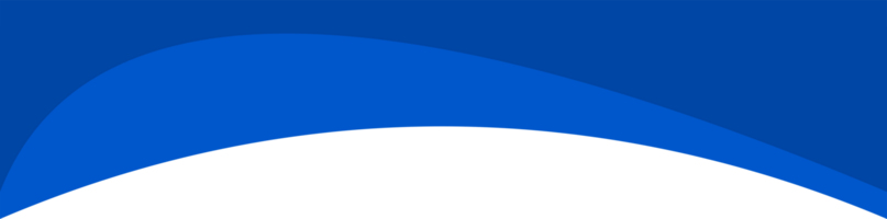 Header shape background for website design. Blue border for banner. Abstract divider for bottom or frame of template and web page. Presentation wavy and curve separator. png