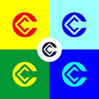 Creative C shape logo, icons and graphics. vector